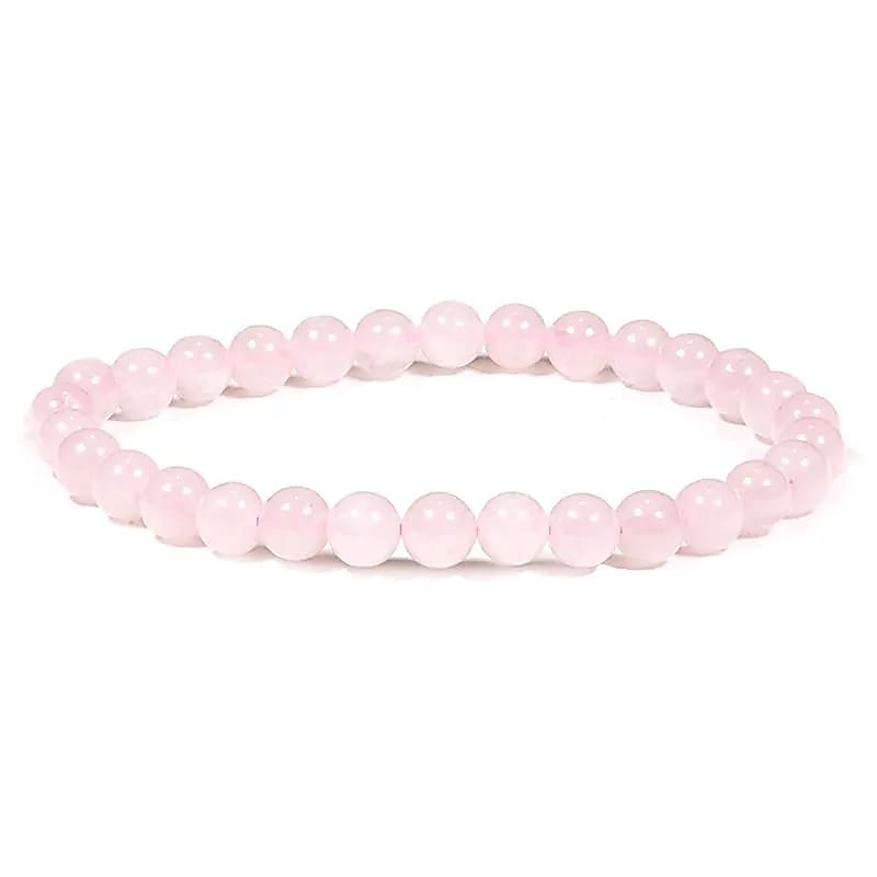 Kugelarmband Rosenquarz 5 mm