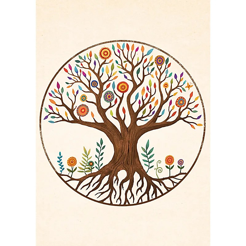 Postkarte Baum den Lebens