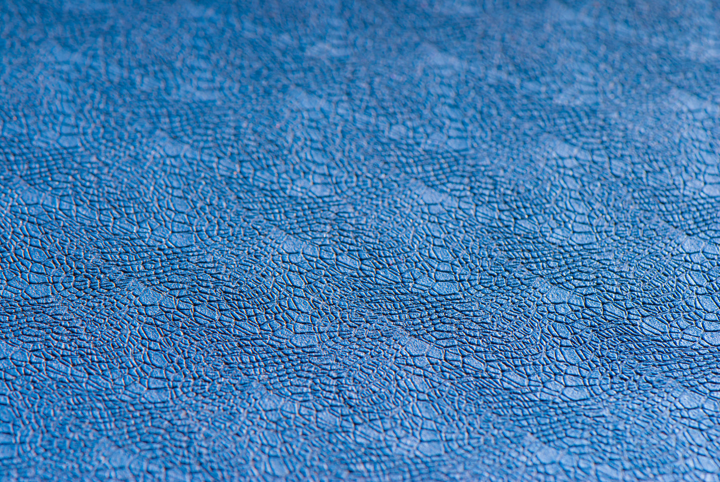 Yogamatte mit Blume des Lebens blau