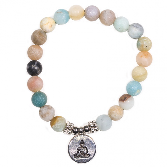 Amazonit Armband mit Buddha