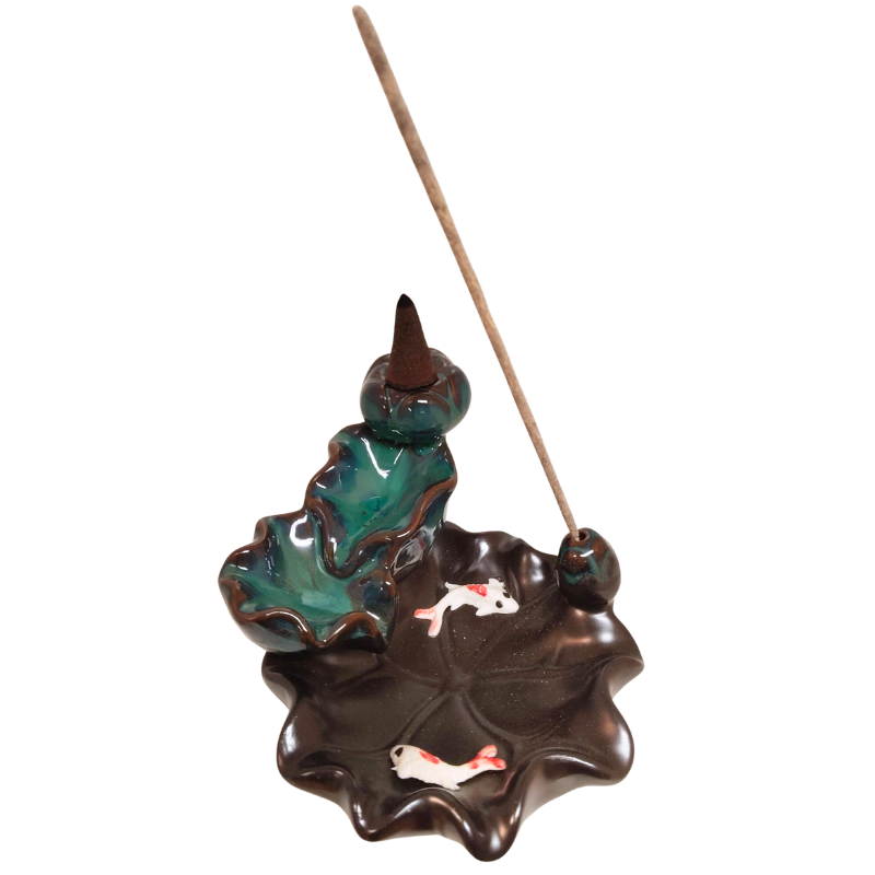 Lotusteich mit Kois - Backflow Kegelhalter