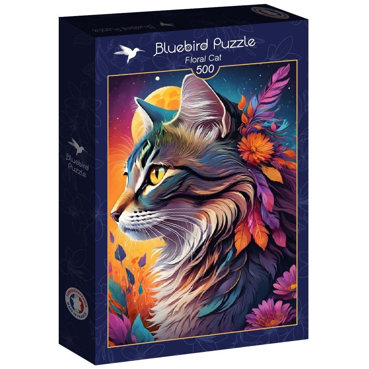 Floral Cat - 500 Teile Puzzle