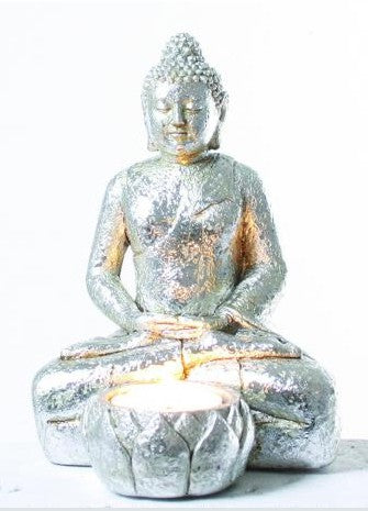 Buddha sitzend Teelichthalter
