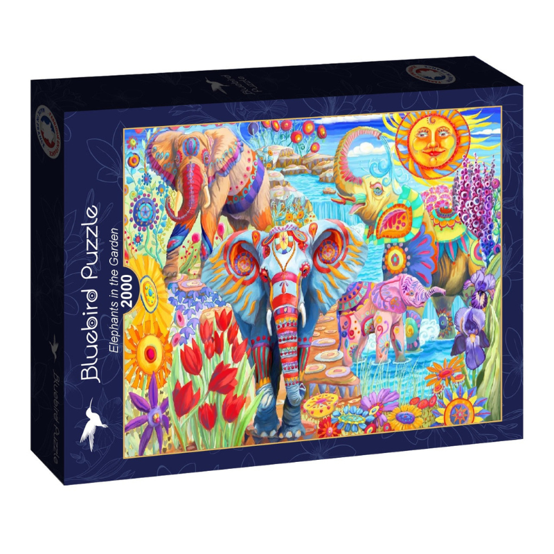 Elephants in the Garden - 2000 Teile Puzzle