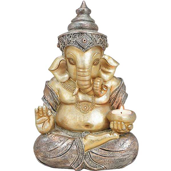 Großer Ganesha mit Teelichthalter