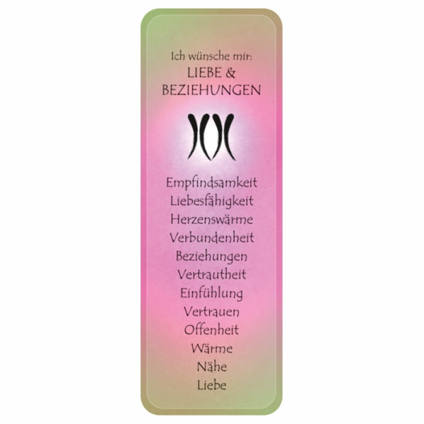 Wunscherfüllung Affirmationskärtchen Liebe & Beziehungen