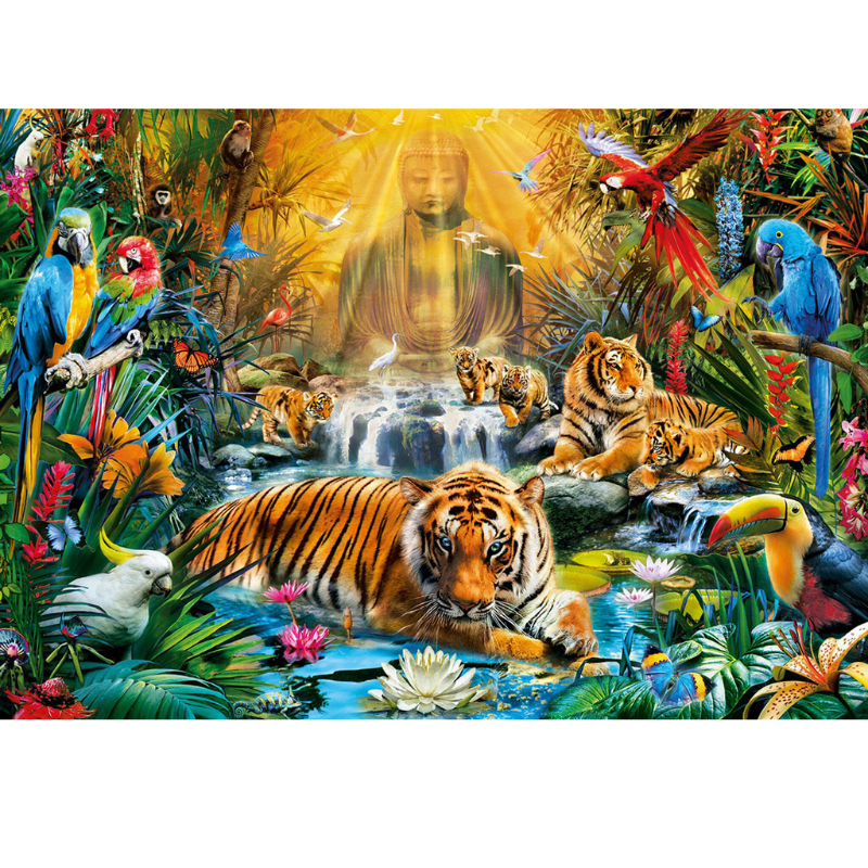 Mystic Tigers - 1000 Teile Puzzle