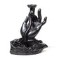 Hand mit Lotus - Backflow Kegelhalter