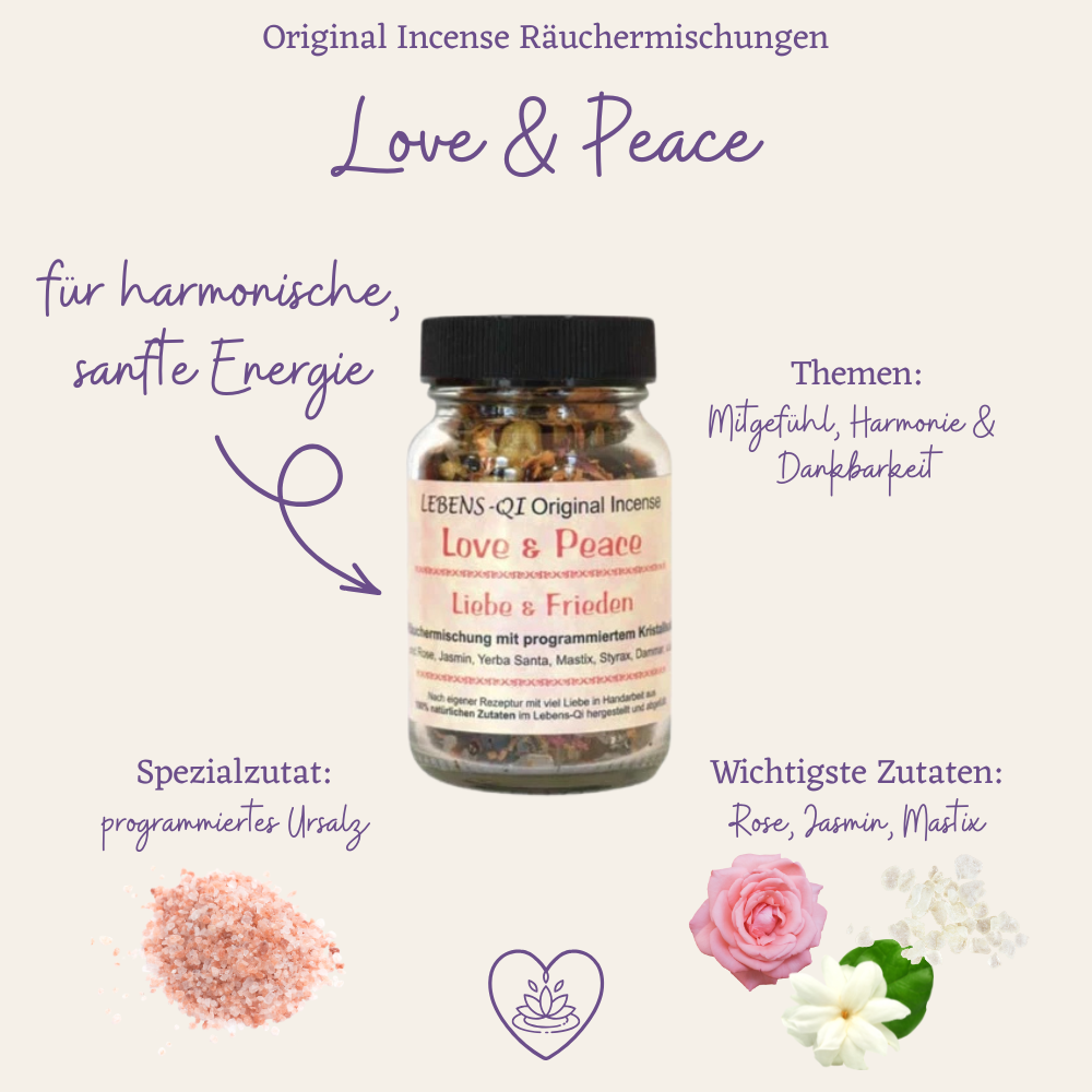 Love & Peace – Räuchermischung “Liebe & Frieden”