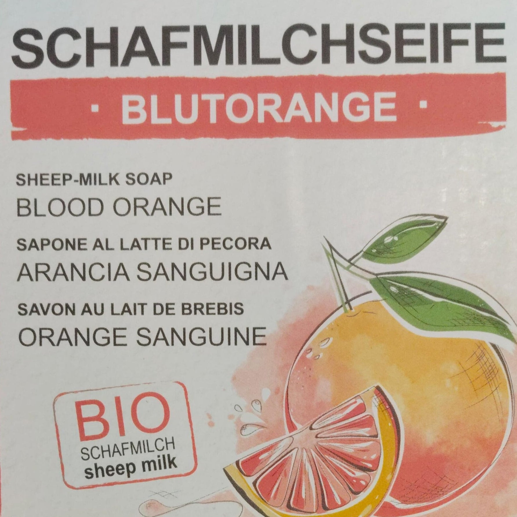 Schafmilchseife Blutorange