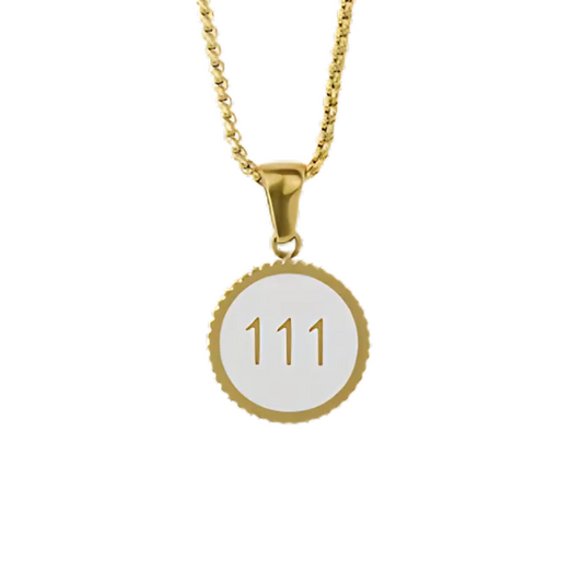 Traumfänger Engelsnummer 111 gold inkl. Kette