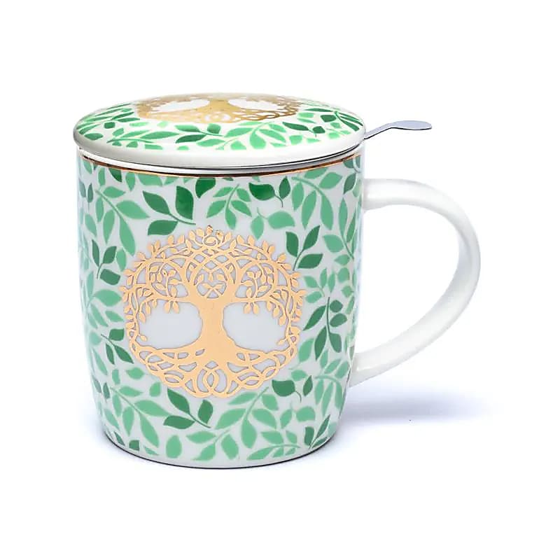 Kräuterteetasse Baum des Lebens inkl. Sieb