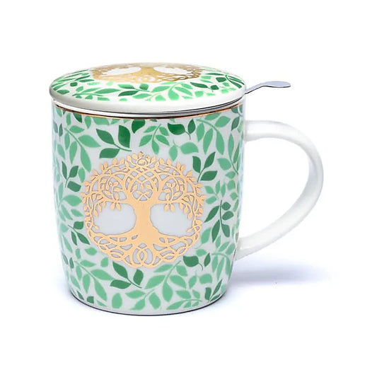 Kräuterteetasse Baum des Lebens inkl. Sieb
