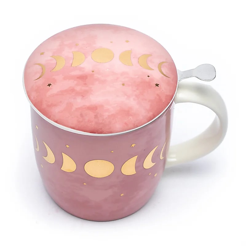 Kräuterteetasse Mondphasen inkl. Sieb