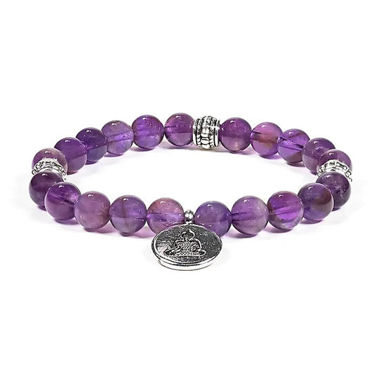 Amethyst Armband mit Buddha