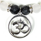 Labradorit-Friedensachat Armband mit OM