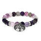 Fluorit-Amethyst Armband mit Lebensbaum