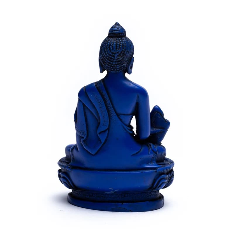 Medizinbuddha sitzend dunkelblau