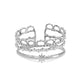 Trio Stern silber - Edelstahl-Ring