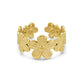 Blüten gold - Edelstahl-Ring