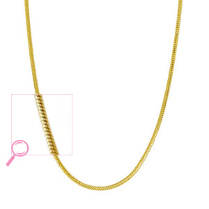 Edelstahl Schlangenkette gold