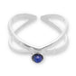 Duo blue silber - Edelstahl-Ring