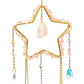 Stern mit Rosenquarz Suncatcher