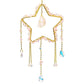 Stern mit Rosenquarz Suncatcher