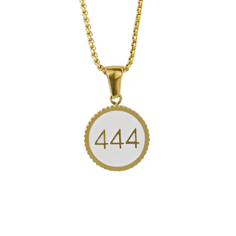 Traumfänger Engelsnummer 444 gold inkl. Kette