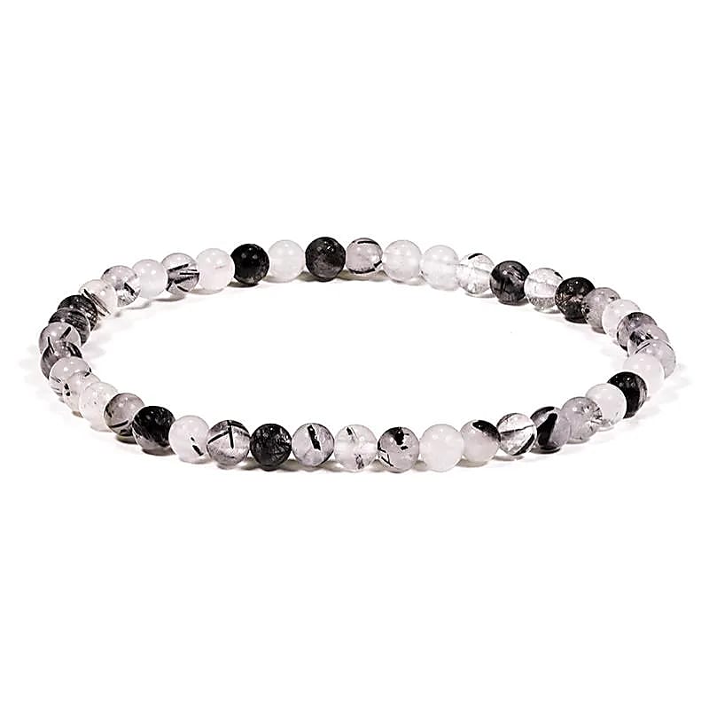 Kugelarmband Turmalinquarz 4 mm