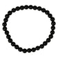 Kugelarmband Turmalin schwarz 5 mm