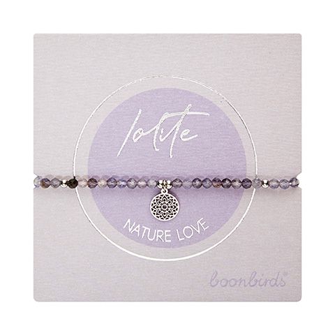 Mandala des Glücks Iolith-Armband - Nature Love