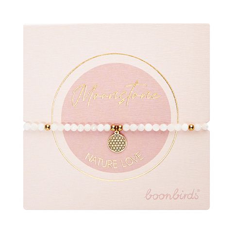 Blume des Lebens Mondstein-Armband - Nature Love