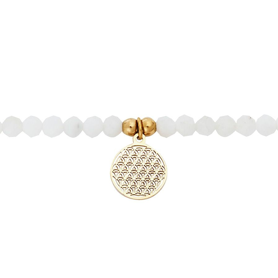 Blume des Lebens Mondstein-Armband - Nature Love