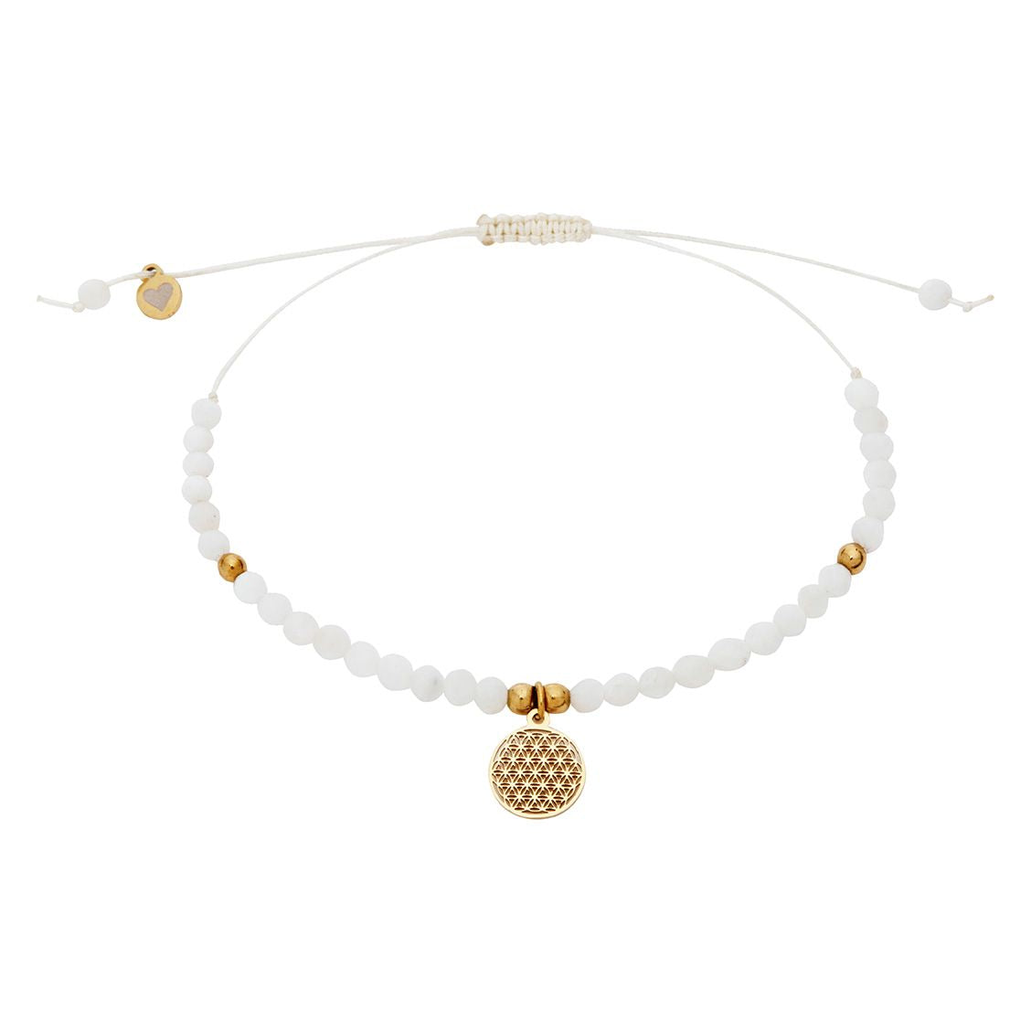 Blume des Lebens Mondstein-Armband - Nature Love
