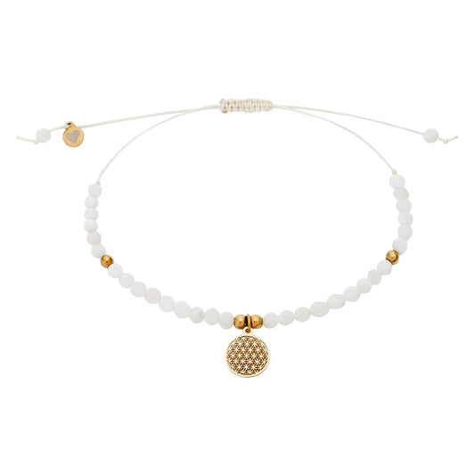 Blume des Lebens Mondstein-Armband - Nature Love