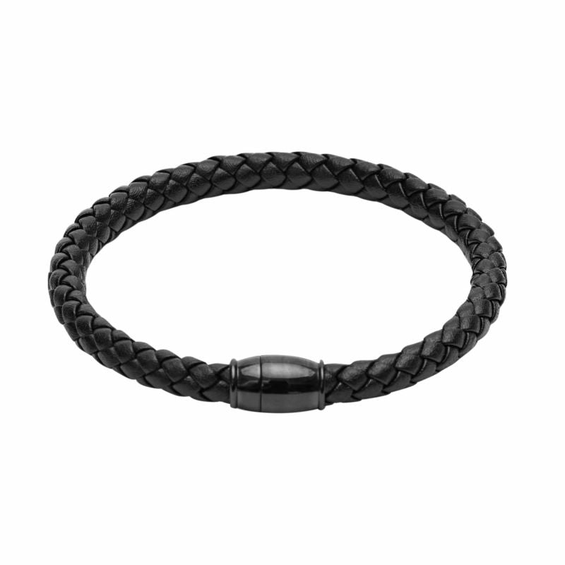Leder-Armband schwarz - "Viro"