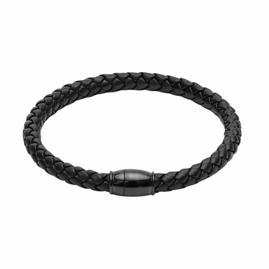 Leder-Armband schwarz - "Viro"