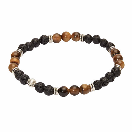 Lava Tigerauge Armband - "Viro"