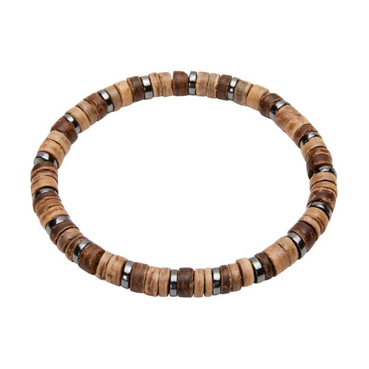 Kokosnuss Hämatit Armband - "Viro"