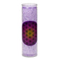 Violette Blume des Lebens Duftkerze im Glas