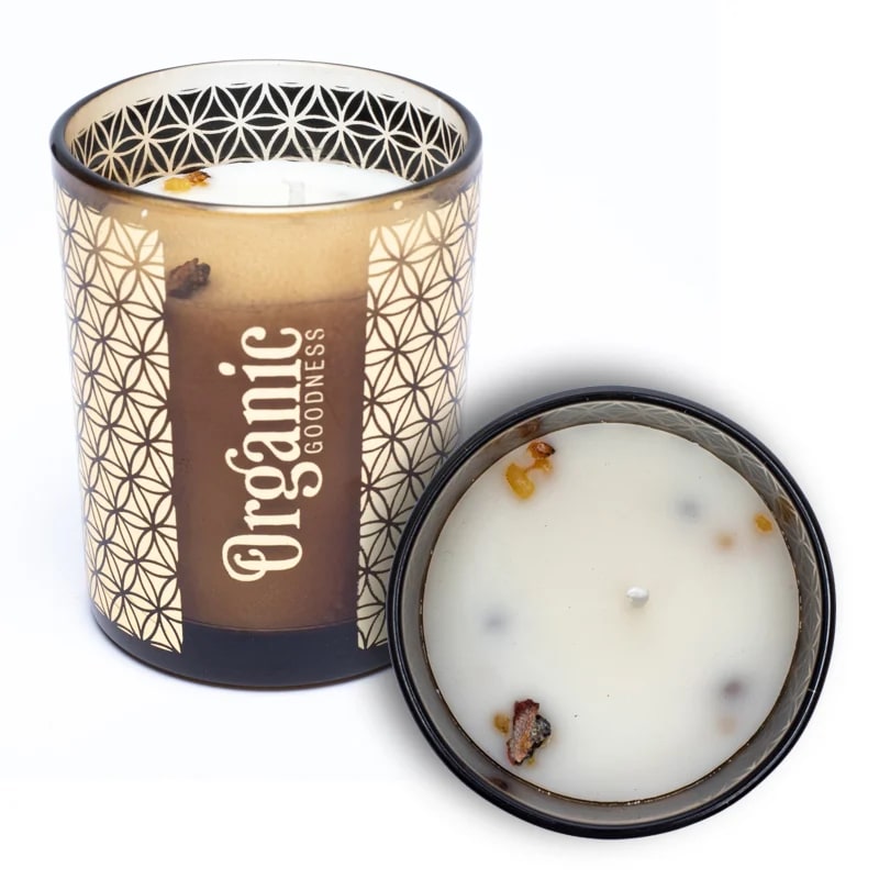 Organic Goodness Weihrauch & Myrrhe - Duftkerze mit Räucherkräutern