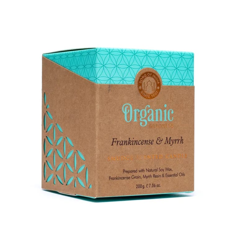 Organic Goodness Weihrauch & Myrrhe - Duftkerze mit Räucherkräutern