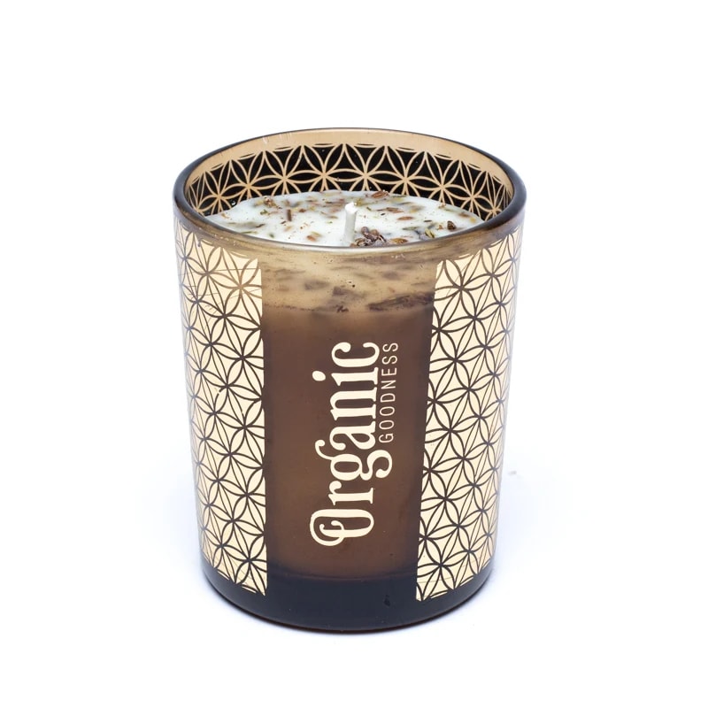 Organic Goodness Salbei & Lavendel - Duftkerze mit Räucherkräutern