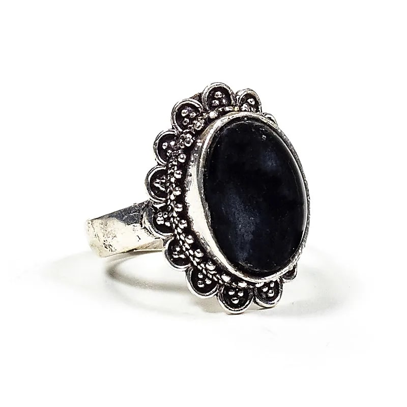 Turmalin schwarz Ring