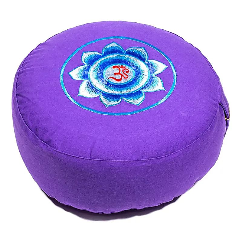 OM violett Meditationskissen