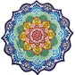 Mandala Decke in Chakrafarben