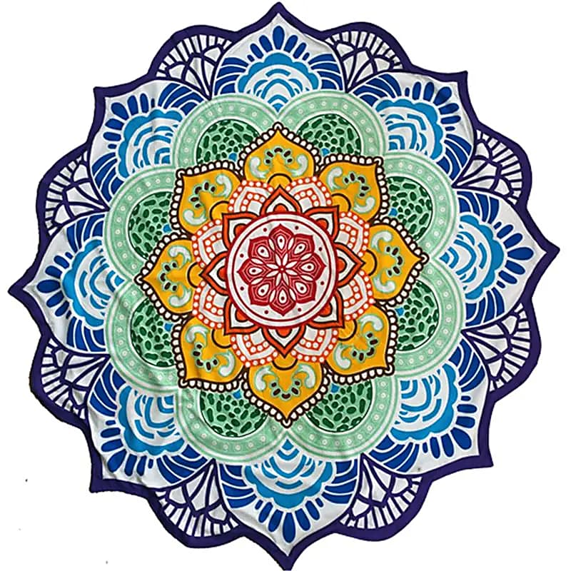 Mandala Decke in Chakrafarben