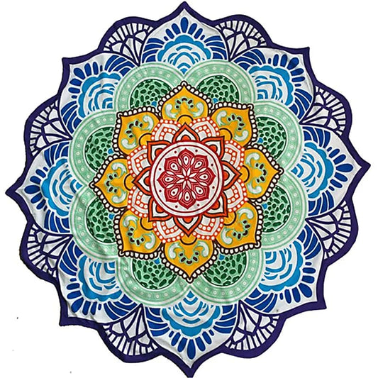 Mandala Decke in Chakrafarben