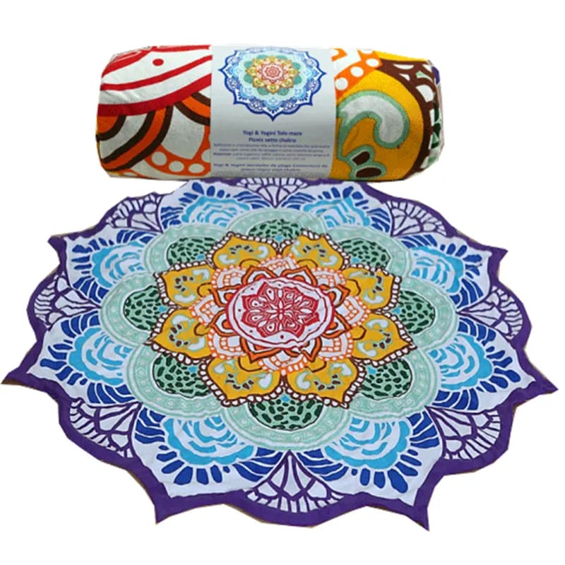 Mandala Decke in Chakrafarben